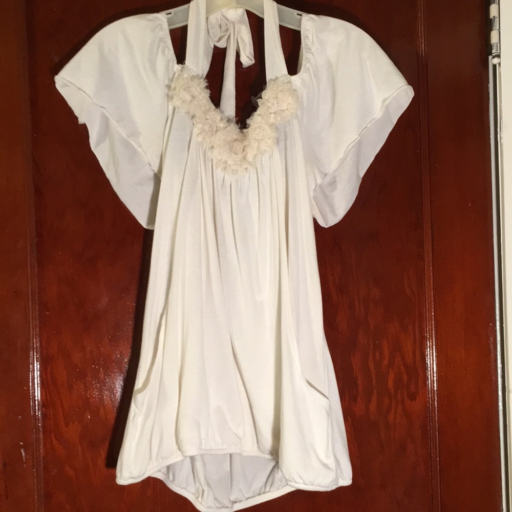 Unique ivory blouse